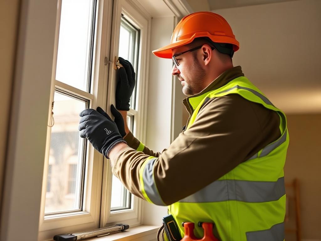 Professional window installation in a Montreal home